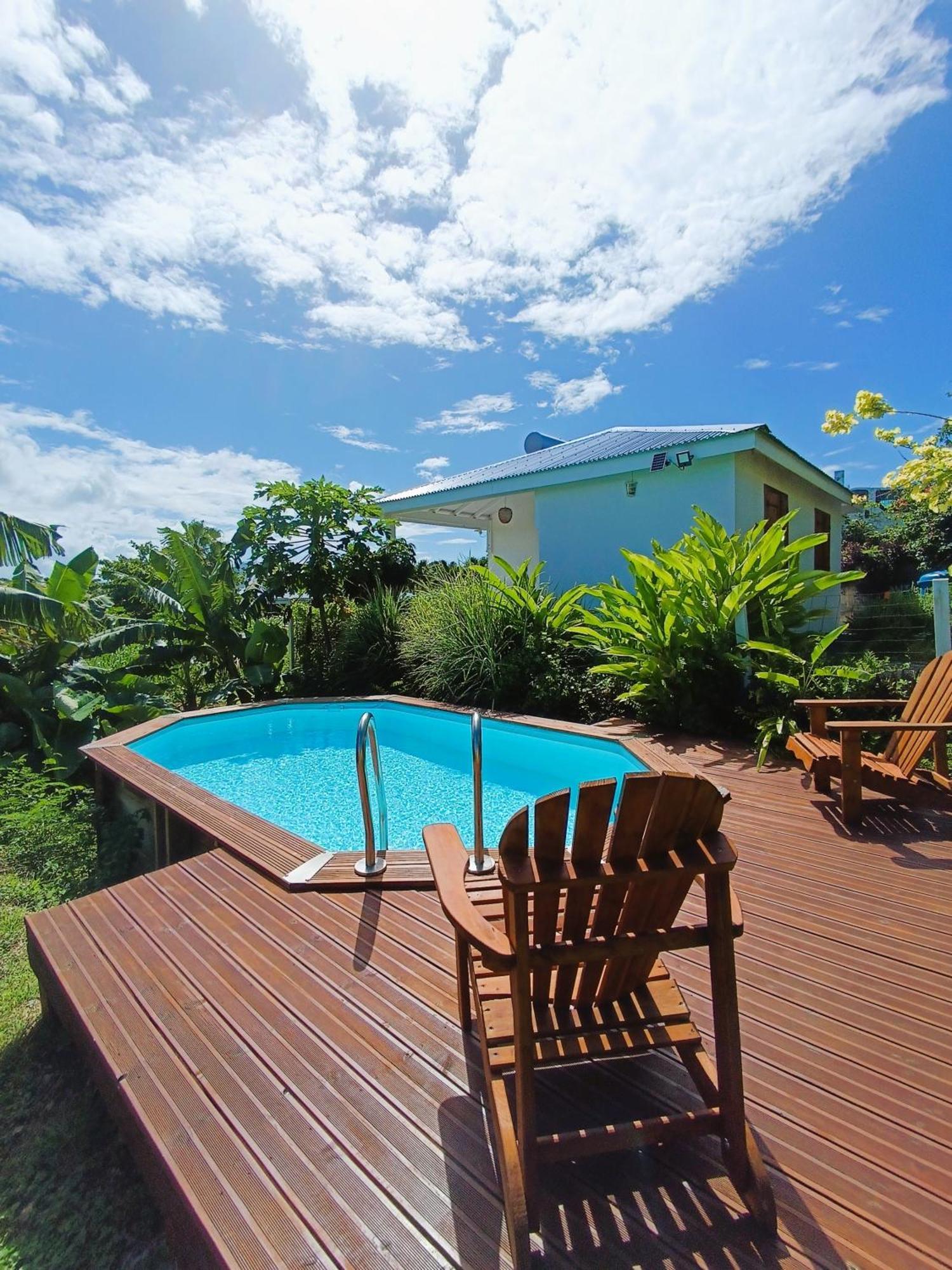 Kaz A Klemence Gite Creole Avec Piscine Et Table Dhotes A Anse Bertrand Exterior photo